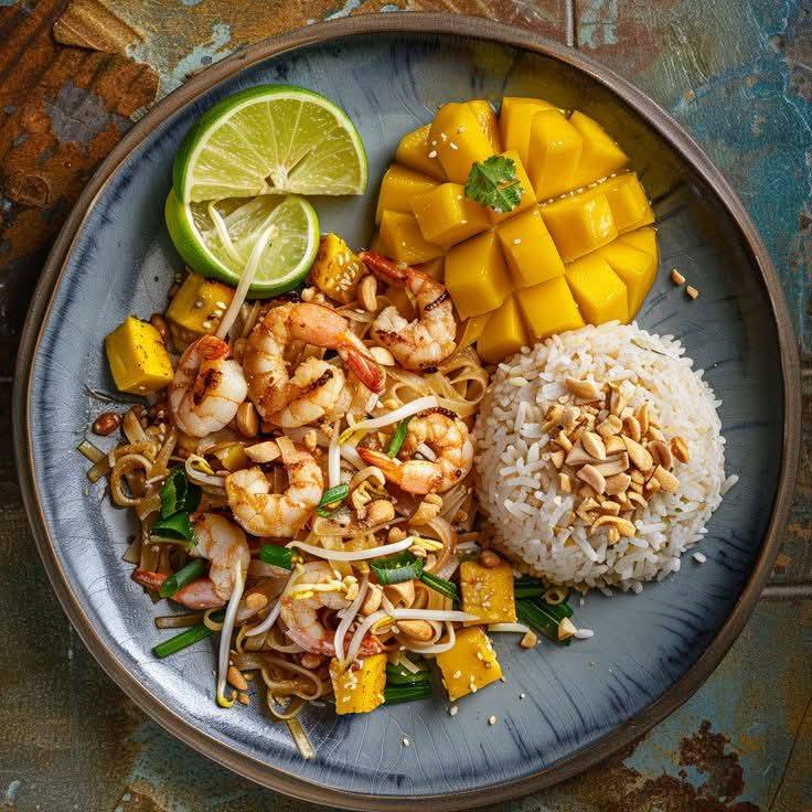 Pad Thai with mango